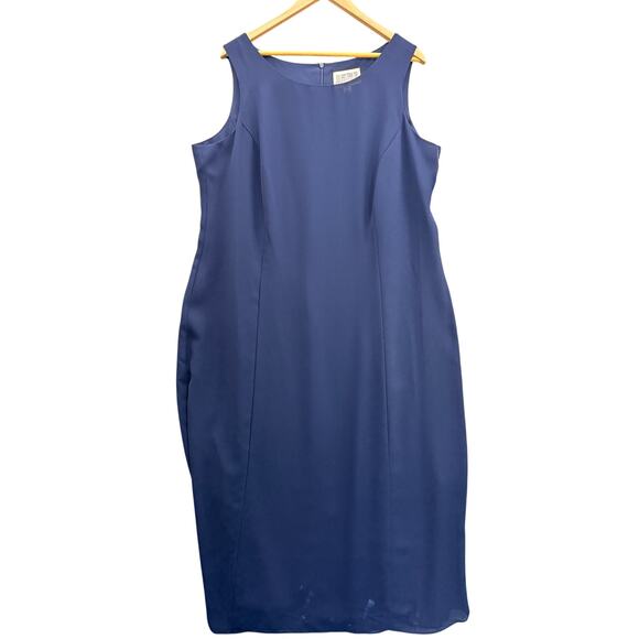 Julian Taylor Navy Blue Dress Jacket Set Women 18W - Picture 7 of 10